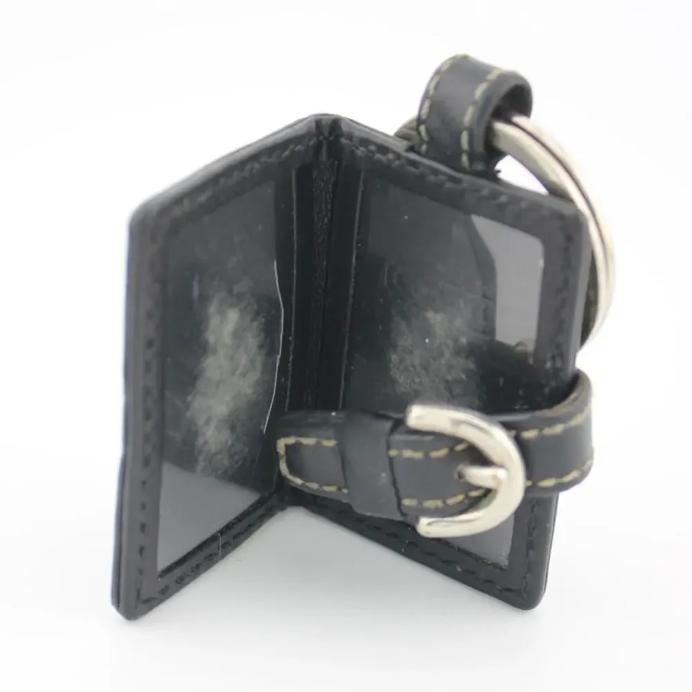 Coach Y2K Signature Mini Photo Frame Keychain Leather Buckle Charm - Picture 4 of 8